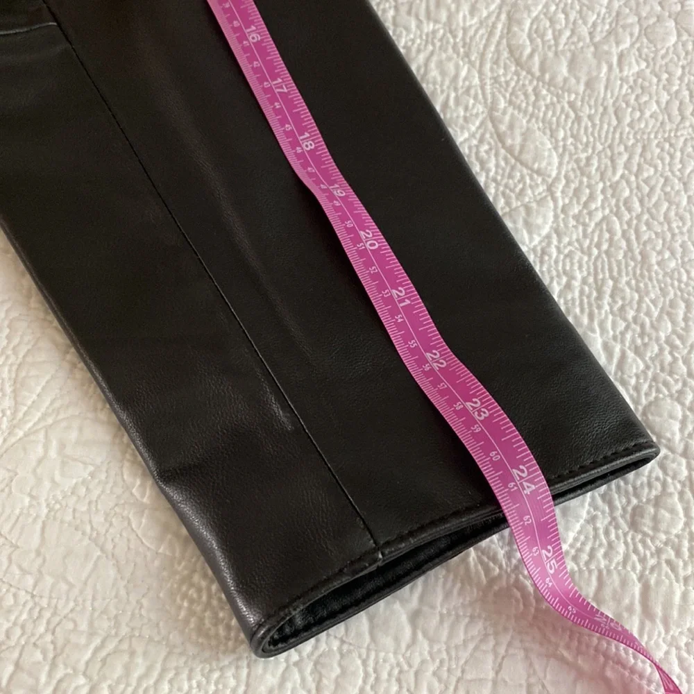 Chico’s black leather beaded jacket. Rare find - Picture 10 of 14